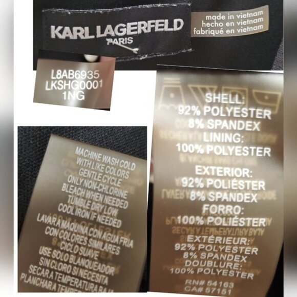 Karl Lagerfeld Paris Shift Dress Floral Stretch - Picture 12 of 12